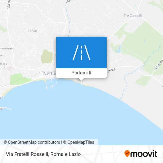 Mappa Via Fratelli Rosselli