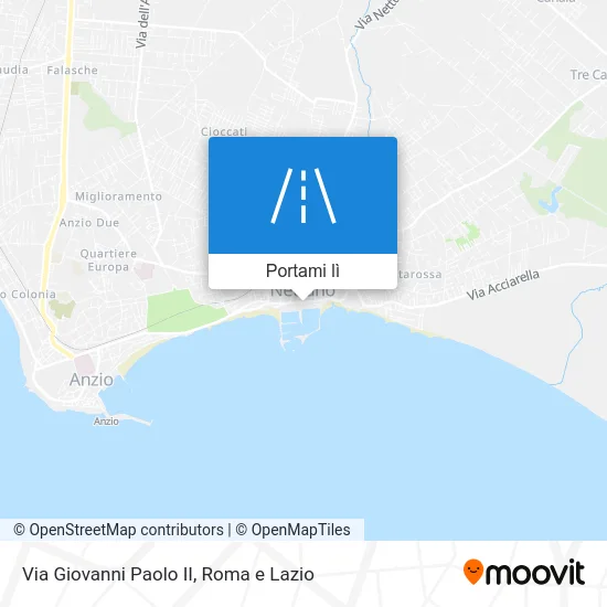 Mappa Via Giovanni Paolo II