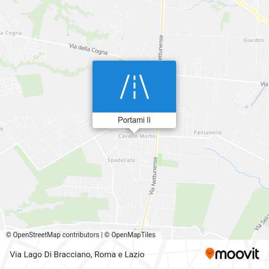 Mappa Via Lago Di Bracciano
