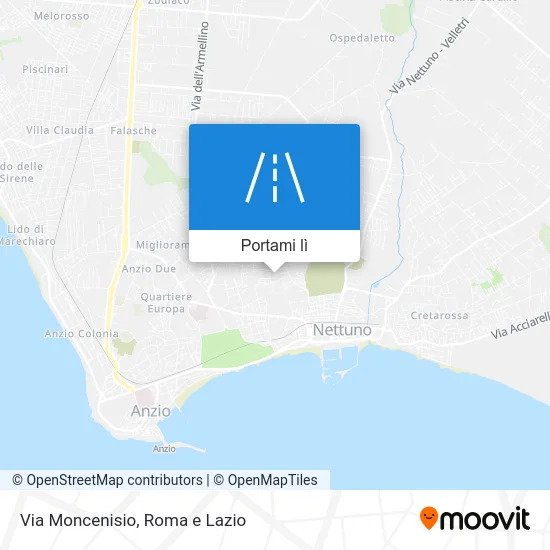 Mappa Via Moncenisio