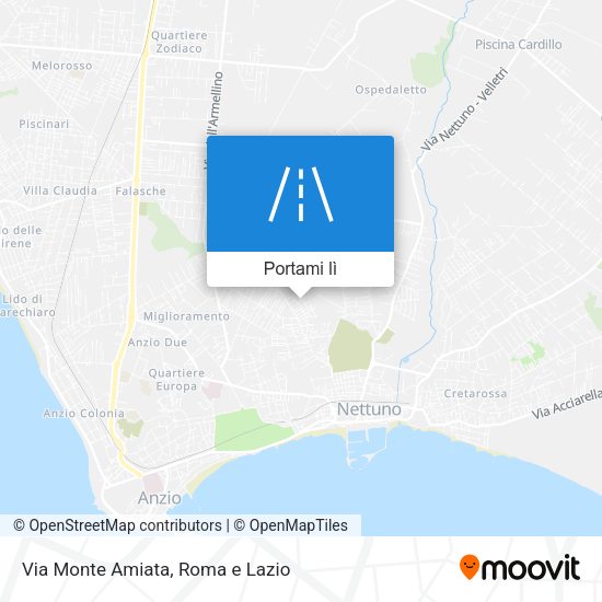 Mappa Via Monte Amiata