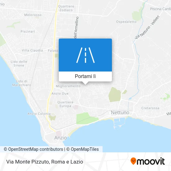 Mappa Via Monte Pizzuto