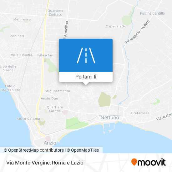 Mappa Via Monte Vergine
