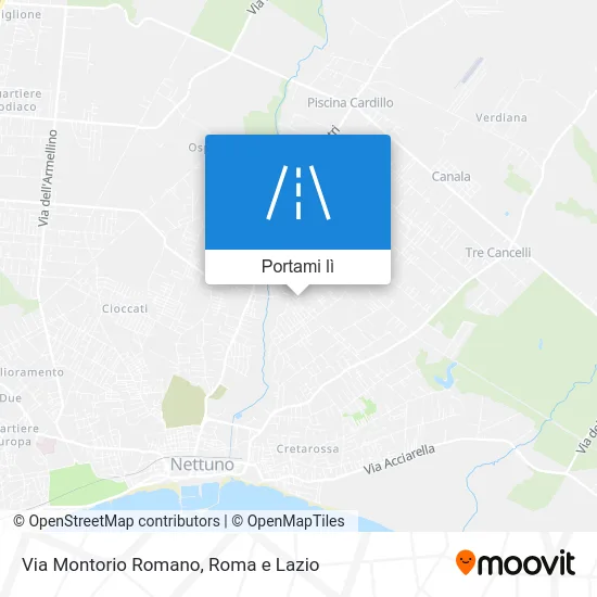 Mappa Via Montorio Romano