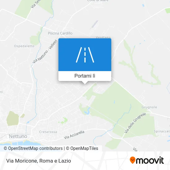 Mappa Via Moricone