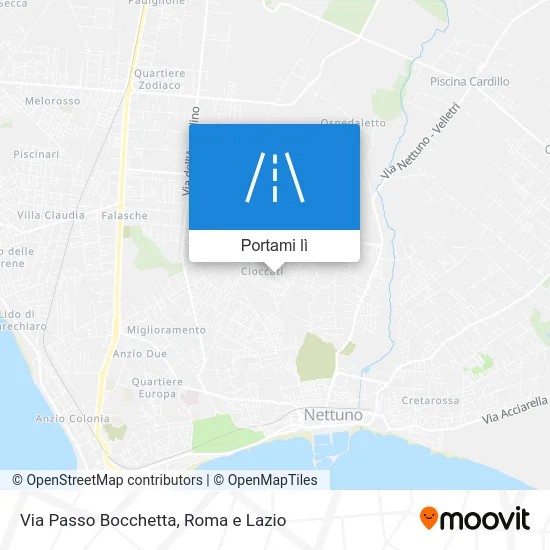 Mappa Via Passo Bocchetta