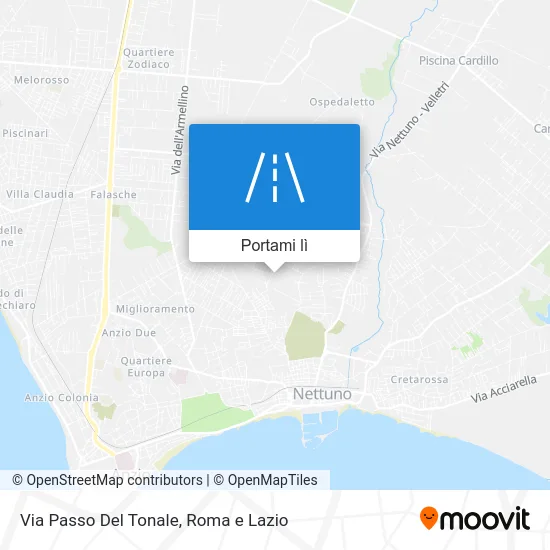 Mappa Via Passo Del Tonale