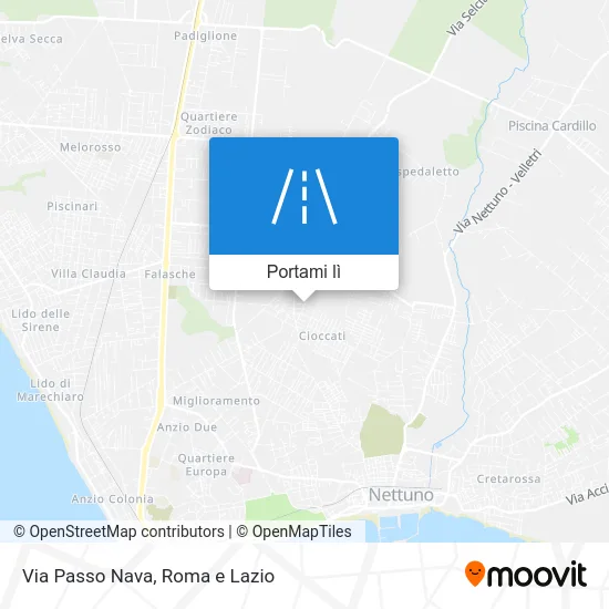 Mappa Via Passo Nava