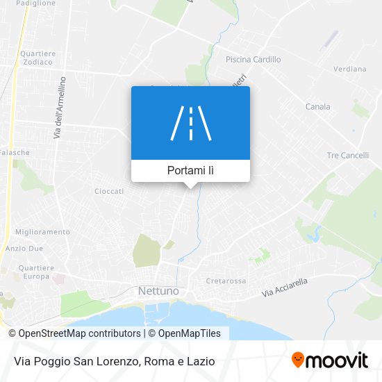 Mappa Via Poggio San Lorenzo