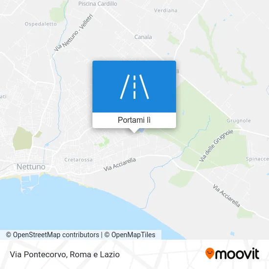 Mappa Via Pontecorvo