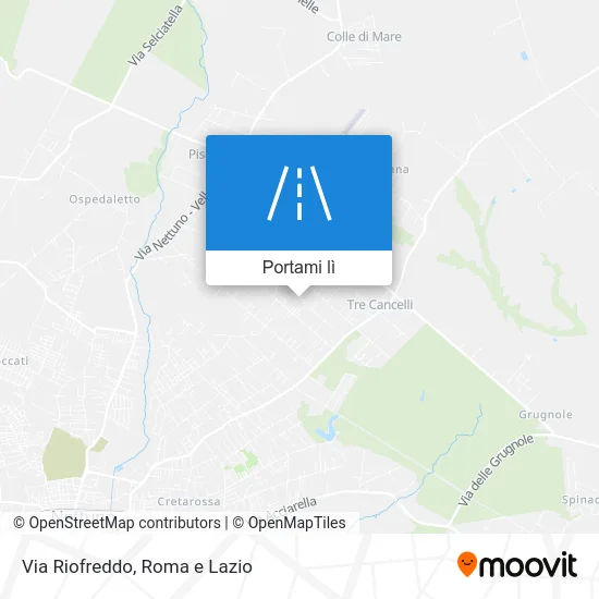 Mappa Via Riofreddo