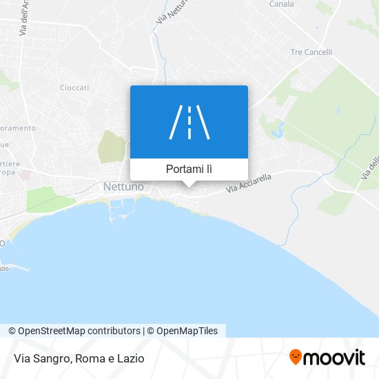 Mappa Via Sangro