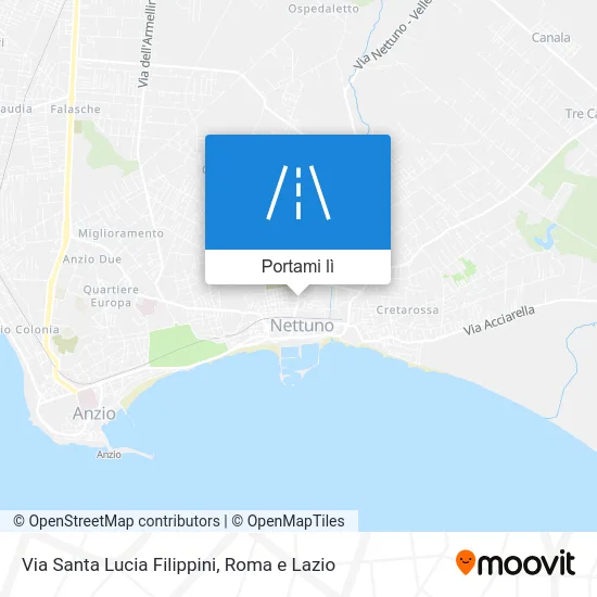 Mappa Via Santa Lucia Filippini