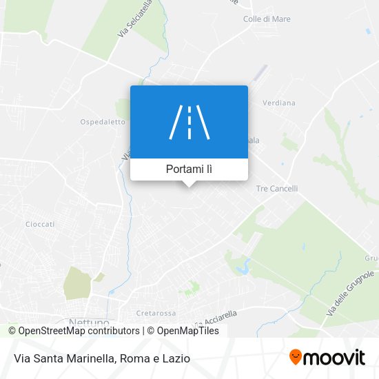 Mappa Via Santa Marinella