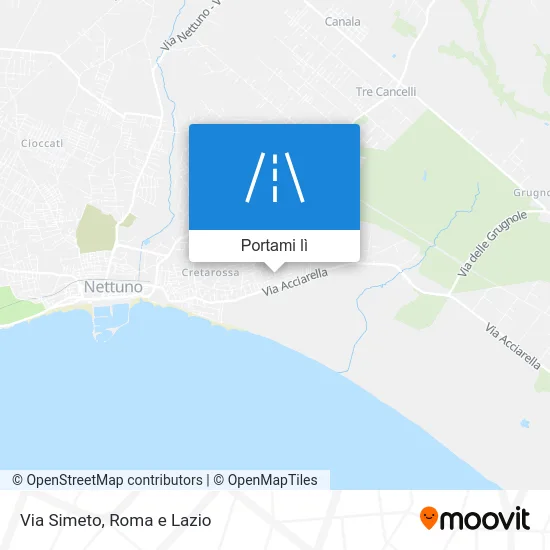 Mappa Via Simeto