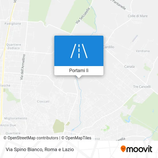 Mappa Via Spino Bianco