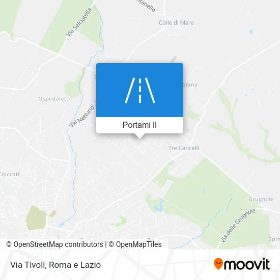 Mappa Via Tivoli
