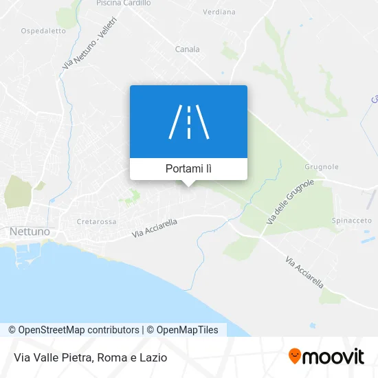 Mappa Via Valle Pietra