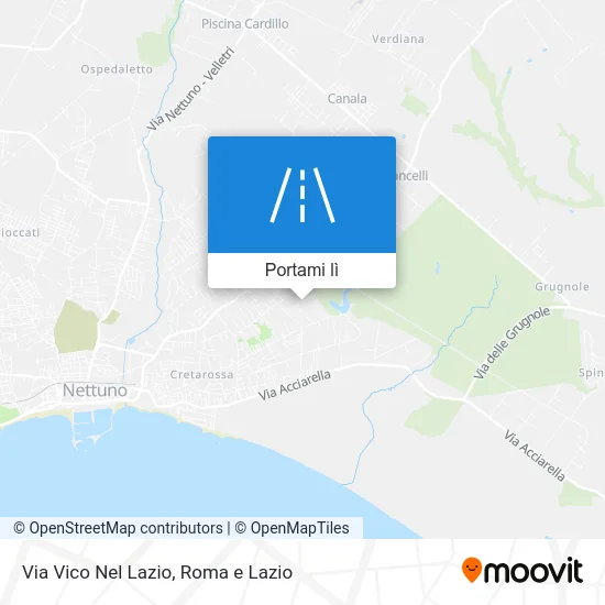 Mappa Via Vico Nel Lazio