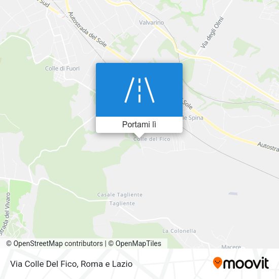 Mappa Via Colle Del Fico