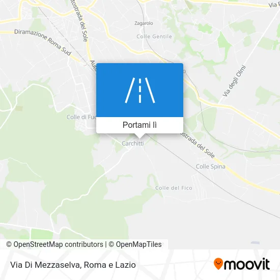 Mappa Via Di Mezzaselva