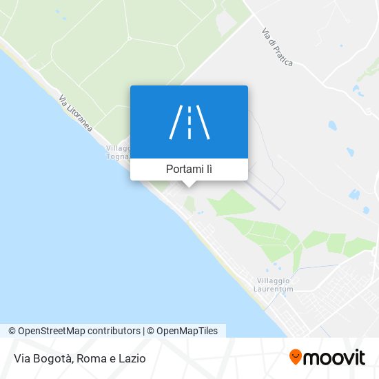 Mappa Via Bogotà