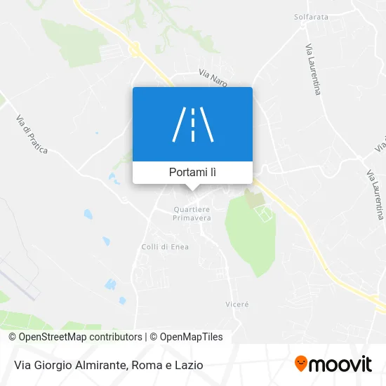 Mappa Via Giorgio Almirante