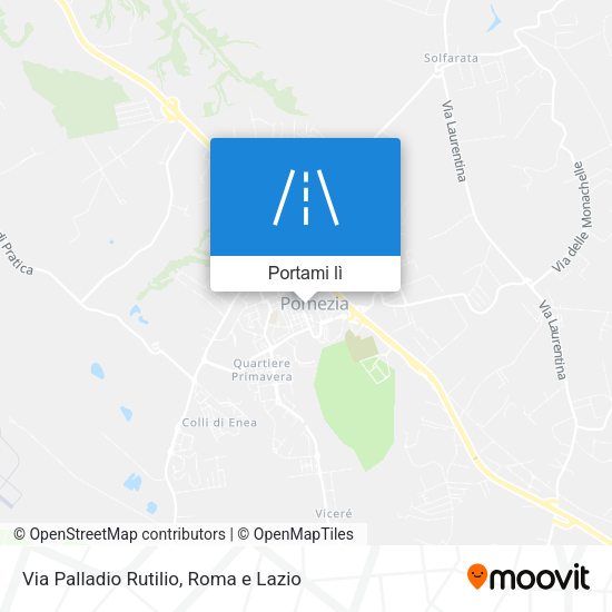 Mappa Via Palladio Rutilio