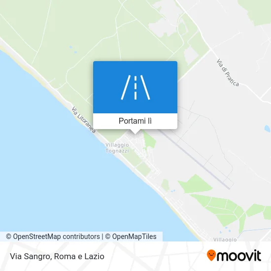 Mappa Via Sangro