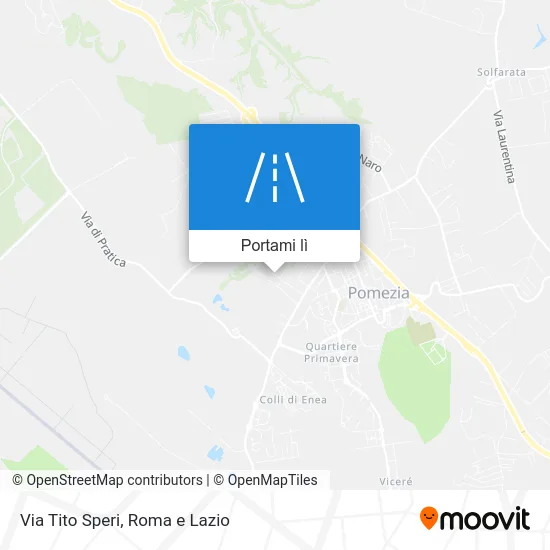 Mappa Via Tito Speri