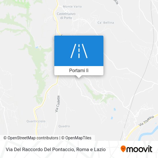 Mappa Via Del Raccordo Del Pontaccio