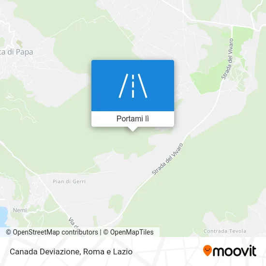 Mappa Canada Deviazione