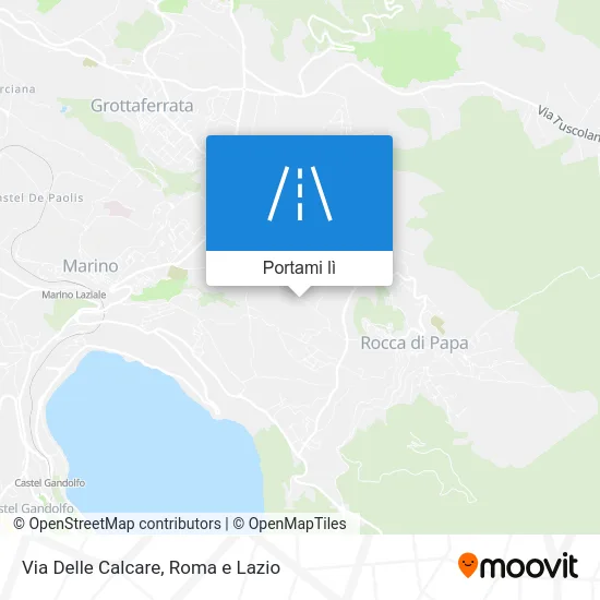 Mappa Via Delle Calcare