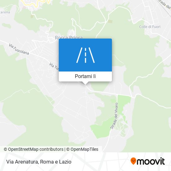 Mappa Via Arenatura
