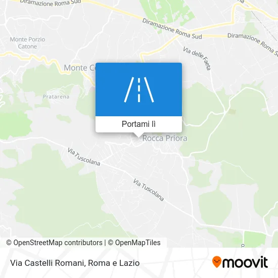 Mappa Via Castelli Romani