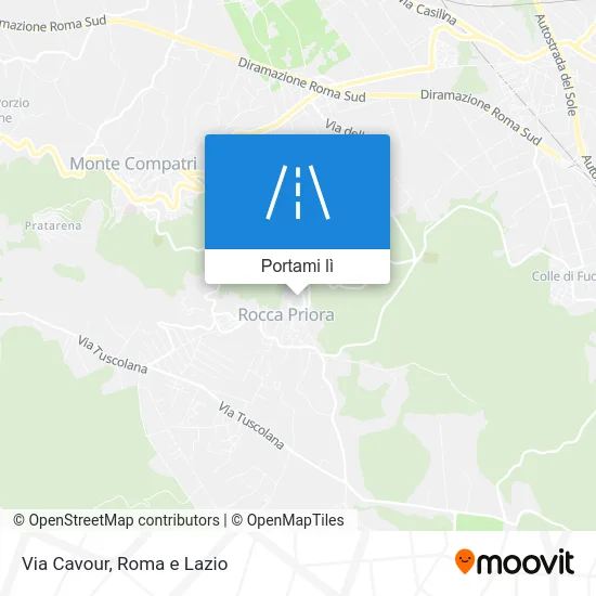 Mappa Via Cavour