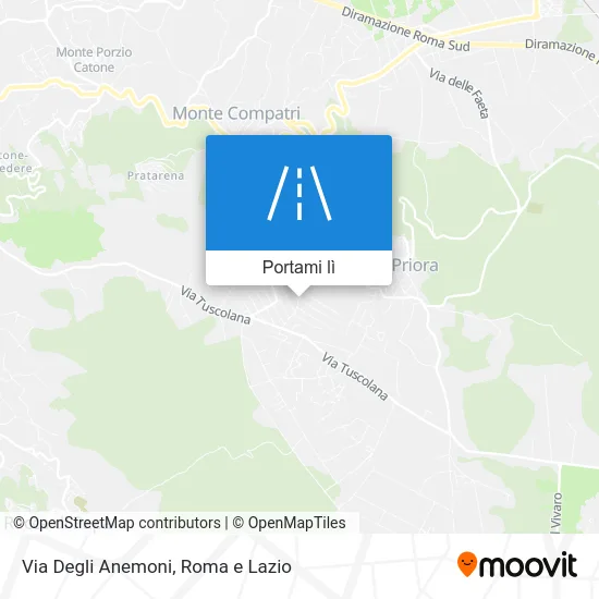 Mappa Via Degli Anemoni