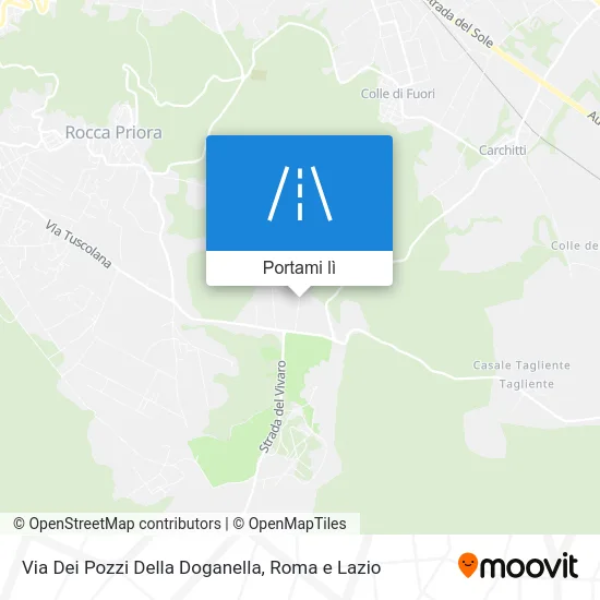 Mappa Via Dei Pozzi Della Doganella