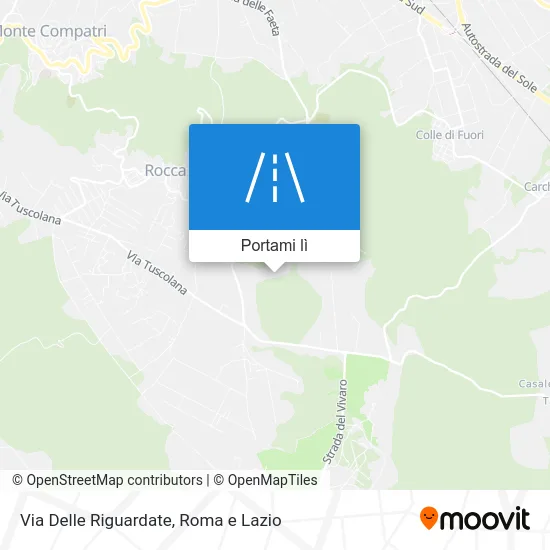 Mappa Via Delle Riguardate