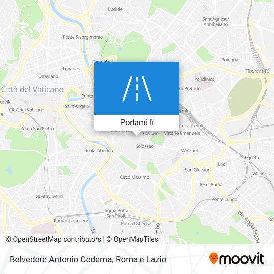 Mappa Belvedere Antonio Cederna