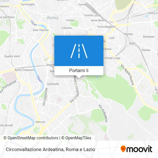 Mappa Circonvallazione Ardeatina