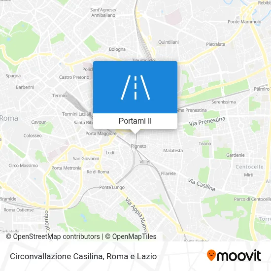 Mappa Circonvallazione Casilina