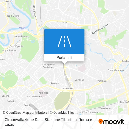 Mappa Circonvallazione Della Stazione Tiburtina