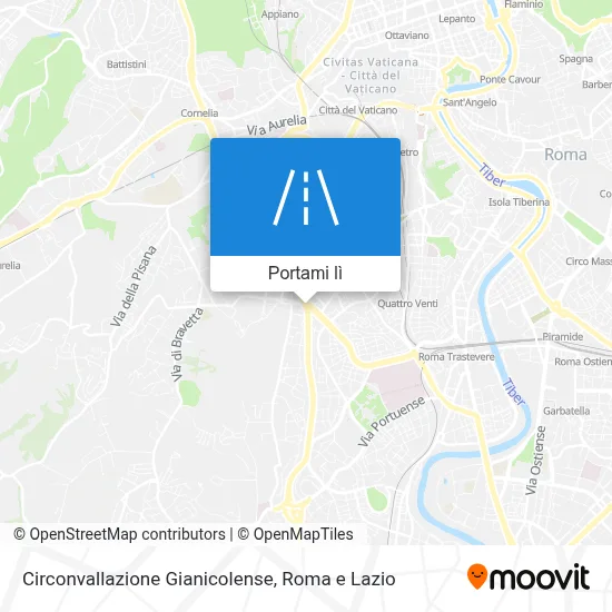Mappa Circonvallazione Gianicolense