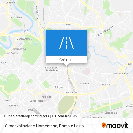 Mappa Circonvallazione Nomentana