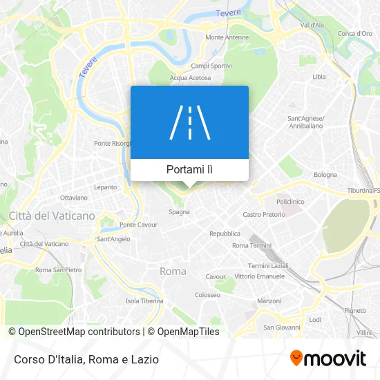 Mappa Corso D'Italia