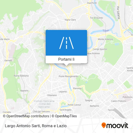 Mappa Largo Antonio Sarti