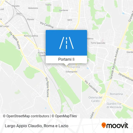 Mappa Largo Appio Claudio