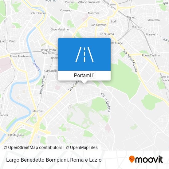 Mappa Largo Benedetto Bompiani