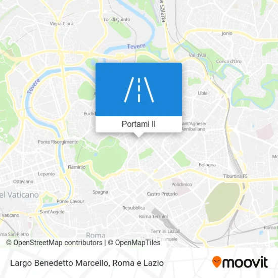 Mappa Largo Benedetto Marcello